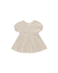 Annie Dress, Latte Stripe - Quincy Mae