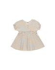 Annie Dress, Latte Stripe - Quincy Mae