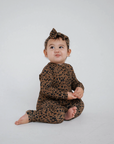 Cheetah | Bamboo Zip Romper