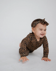 Cheetah | Bamboo Zip Romper