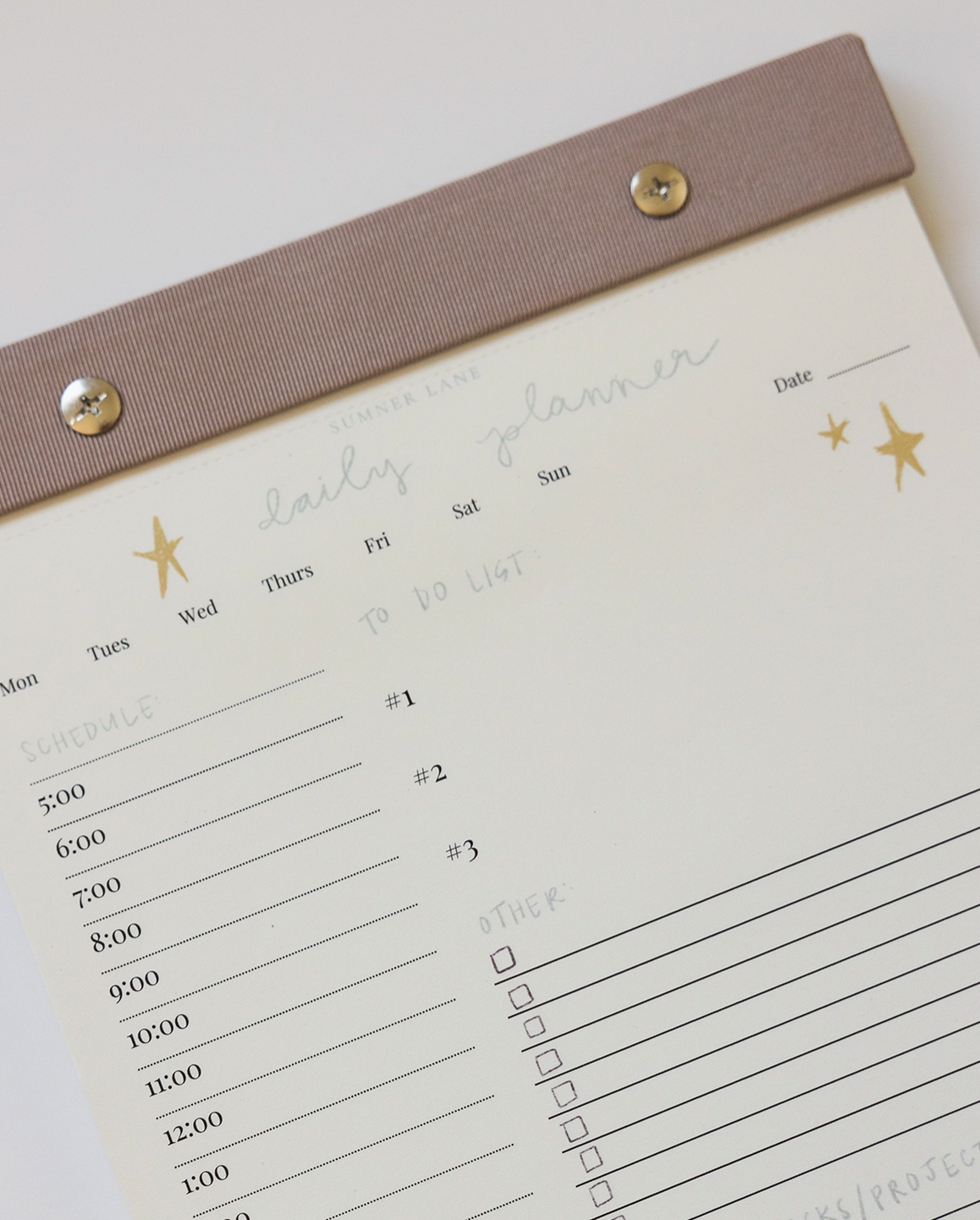 Daily Planner Notepad