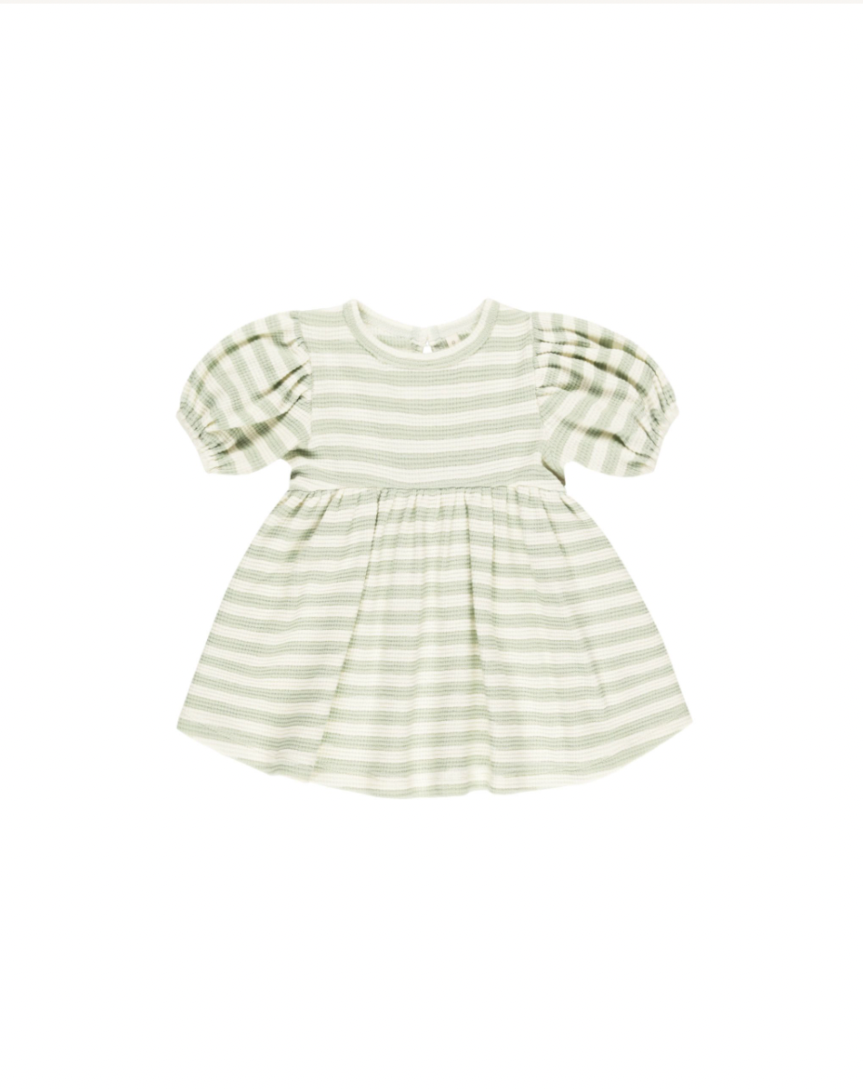 Darla Dress || Mint Stripe, Quincy Mae