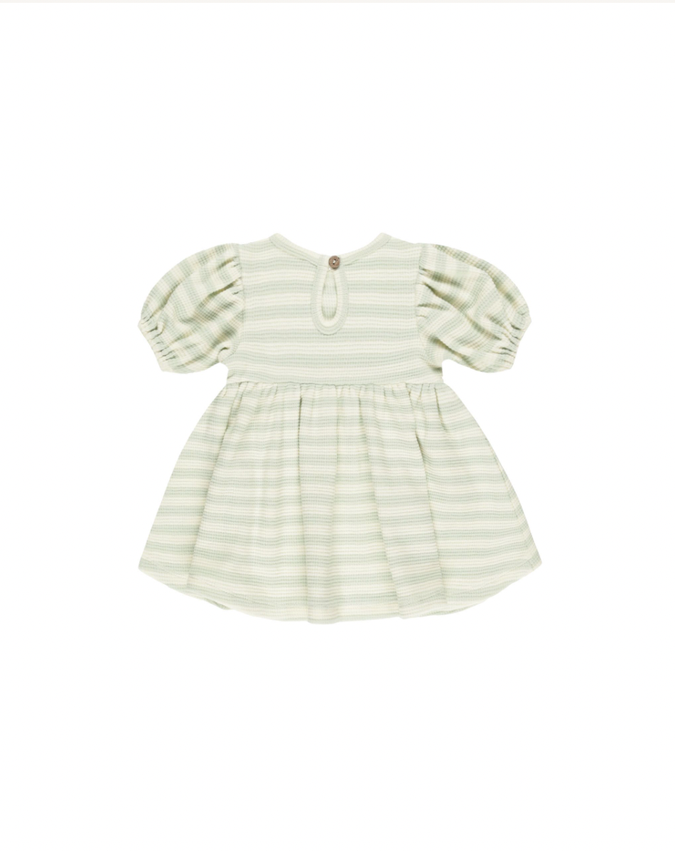 Darla Dress || Mint Stripe, Quincy Mae