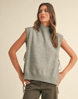 Mock Neck Sweater Vest