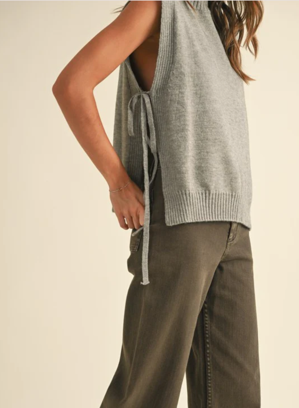 Mock Neck Sweater Vest