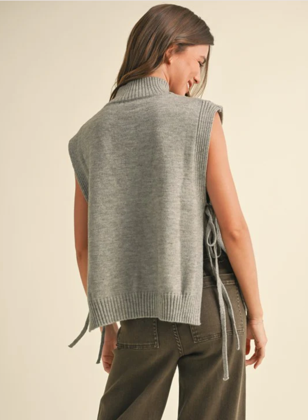 Mock Neck Sweater Vest