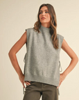 Mock Neck Sweater Vest