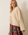 Polly Knitted Cardigan - Tan