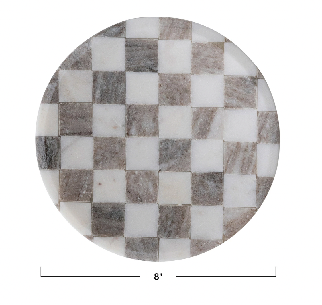 Marble Checkered Catch-All