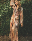 Desert Eclipse Kimono Maxi Dress