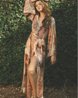 Desert Eclipse Kimono Maxi Dress