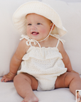 Ruffle Romper || Ivory, Rylee + Cru