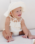 Ruffle Romper || Ivory, Rylee + Cru