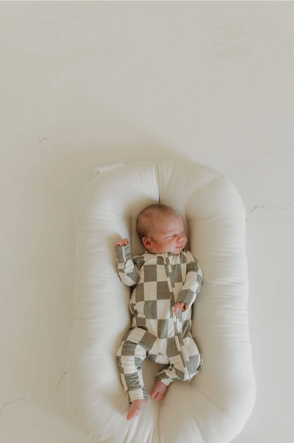 Bamboo Zip Romper | Oat &amp; Sage