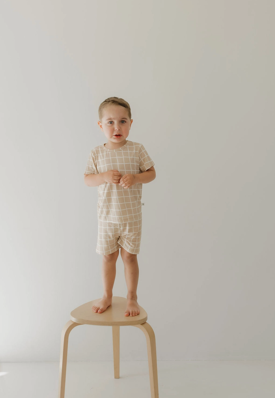 Bamboo Short Set | Grid