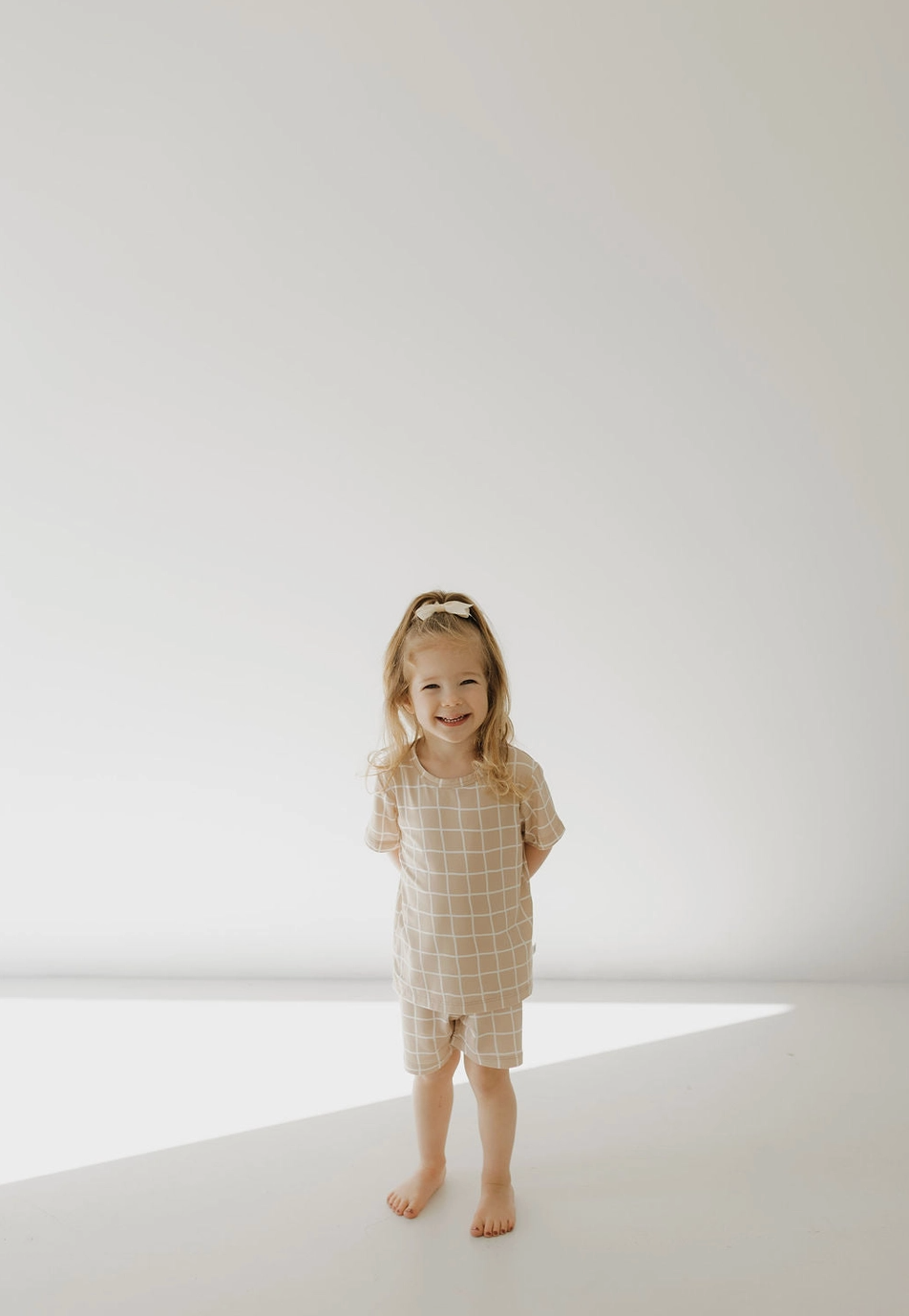 Bamboo Short Set | Grid