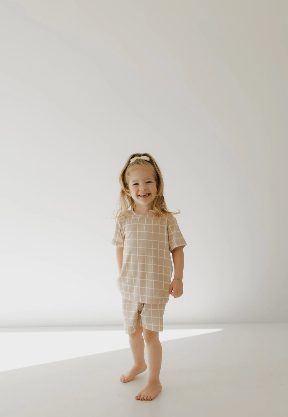 Bamboo Short Set | Grid