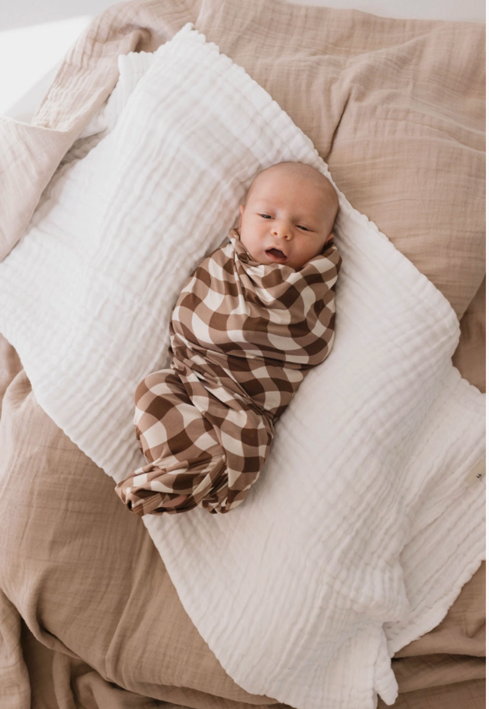 Bamboo Swaddle | Groovy Gingham