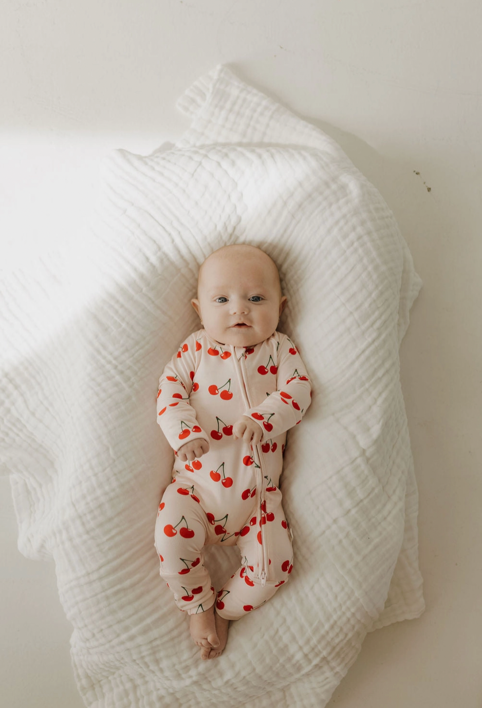 Bamboo Zip Pajamas | Cherry Orchard
