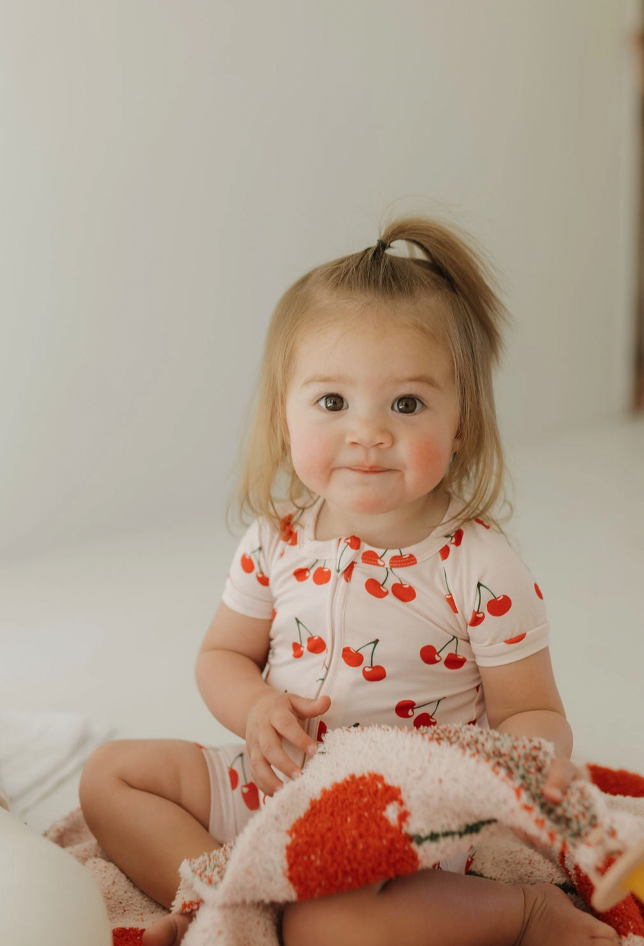 Bamboo Zip Shortie | Cherry Orchard