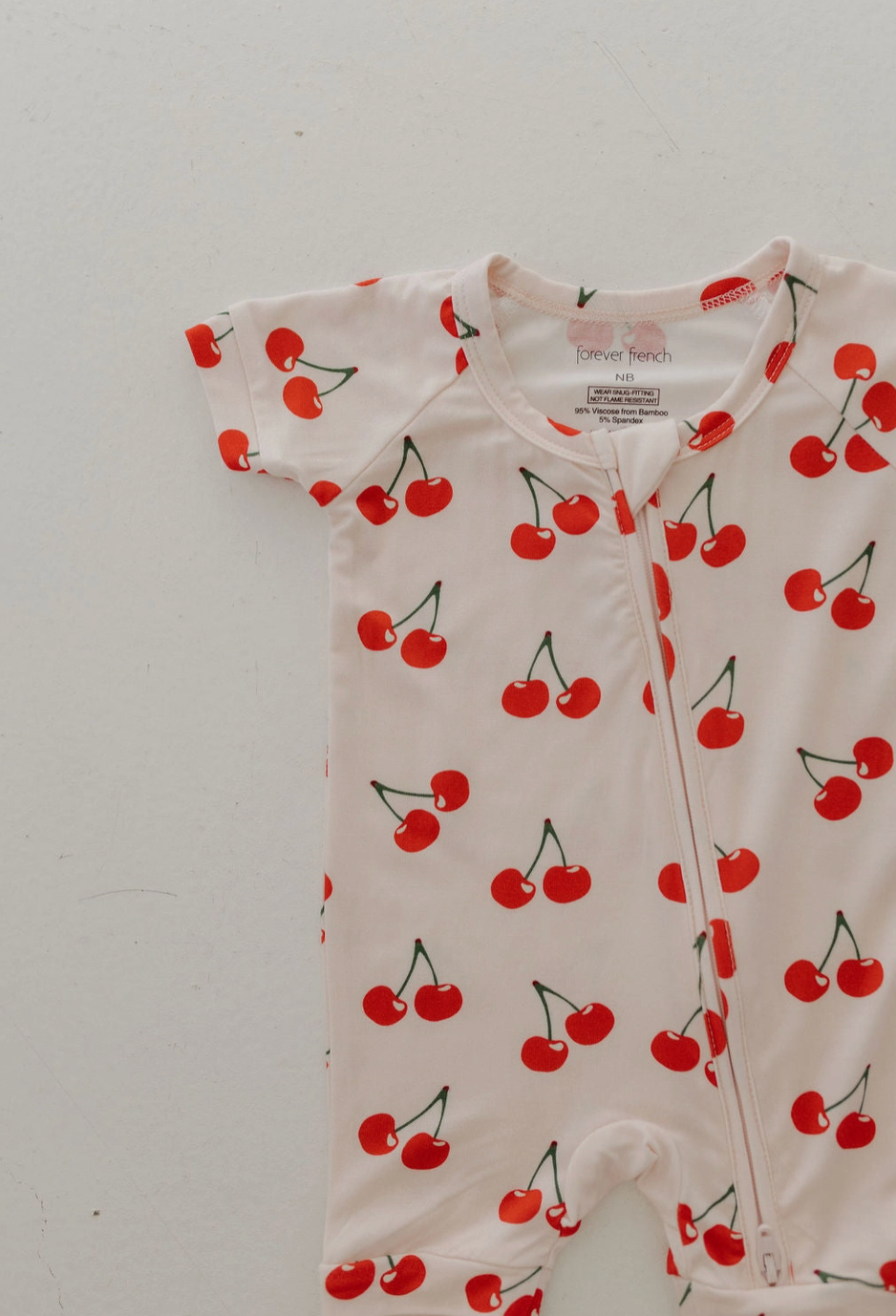 Bamboo Zip Shortie | Cherry Orchard