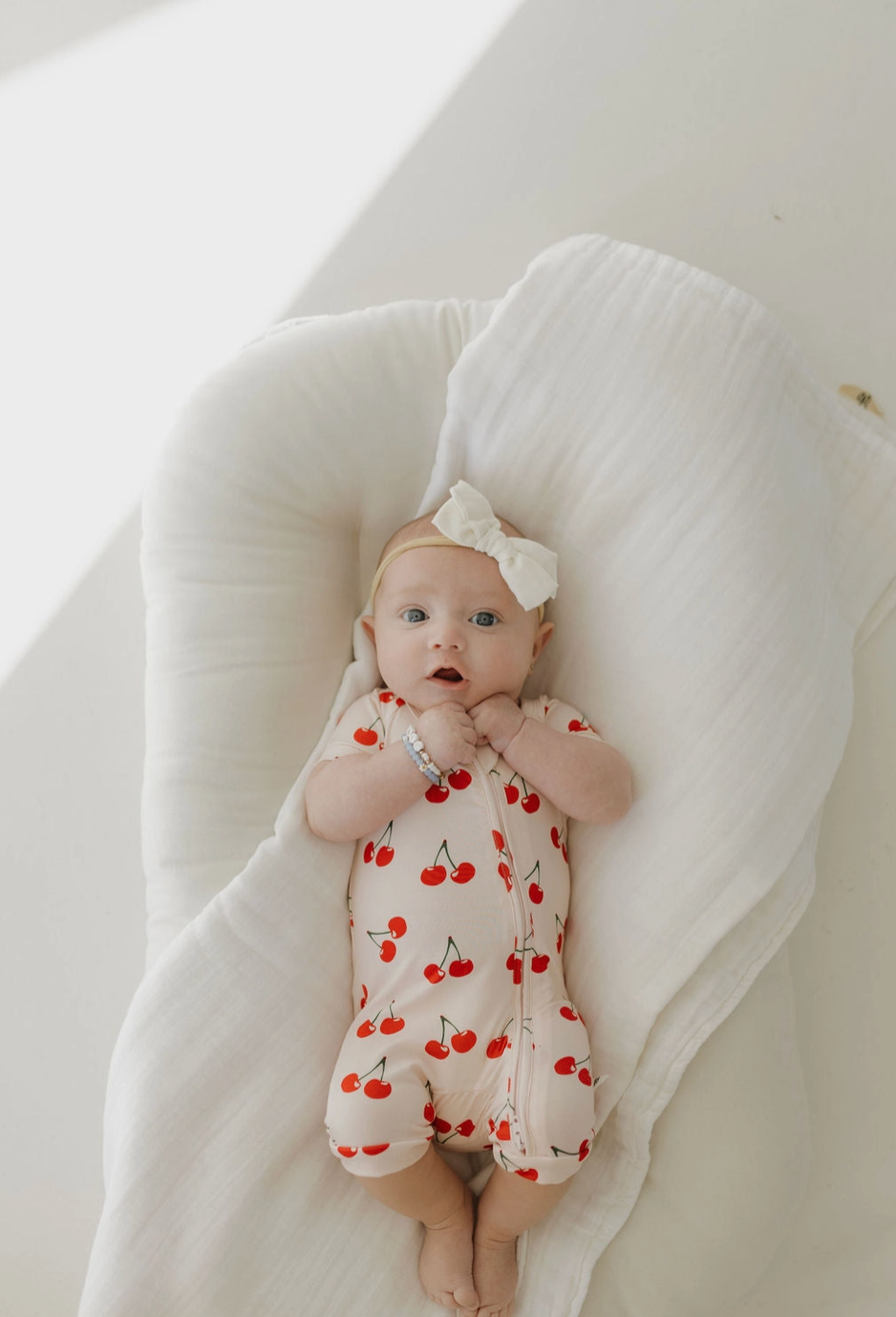Bamboo Zip Shortie | Cherry Orchard