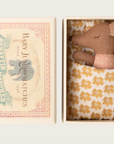 PRE ORDER Sleepy wakey baby mouse in matchbox - Rose