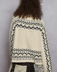 Long Sleeve Aztec Berber Sweater