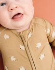 Boho Bird Bamboo Zip Romper