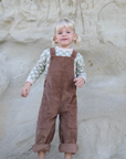 Corduroy Overalls - Brown