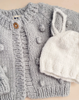 Popcorn Cardigan, Bowie Grey Kids