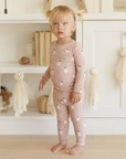 Bamboo Pajama Set || Pink Ghosts, Quincy Mae