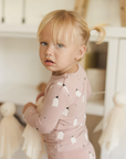 Bamboo Pajama Set || Pink Ghosts, Quincy Mae
