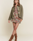 Mineral Washed Corduroy Button Jacket