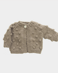 Popcorn Cardigan Flax Kid