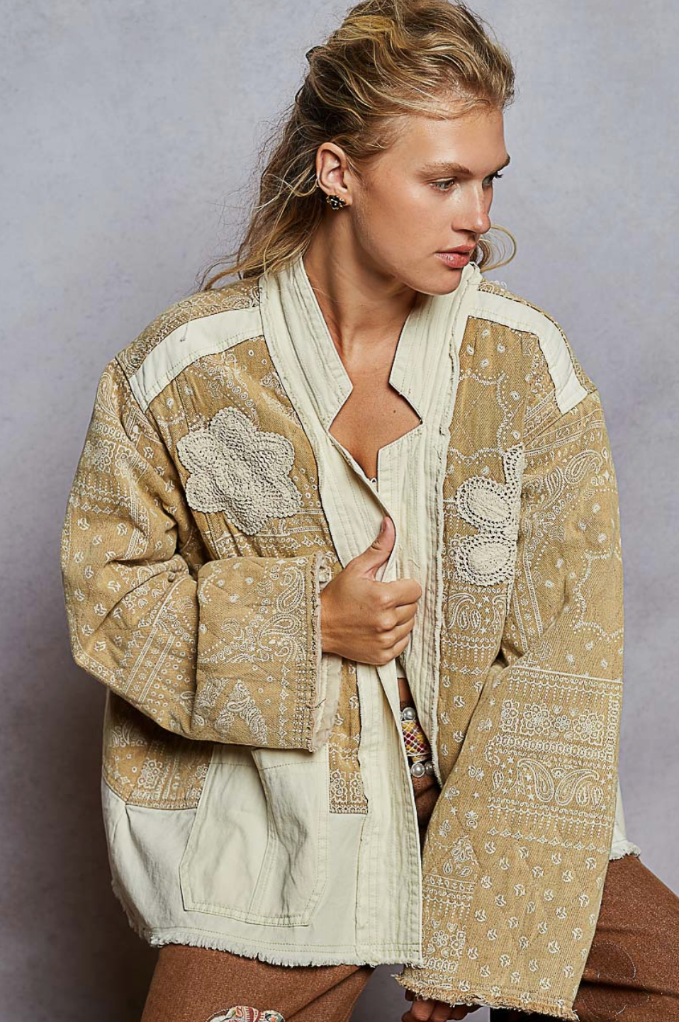 Paisley Patchwork Quilted Jacket