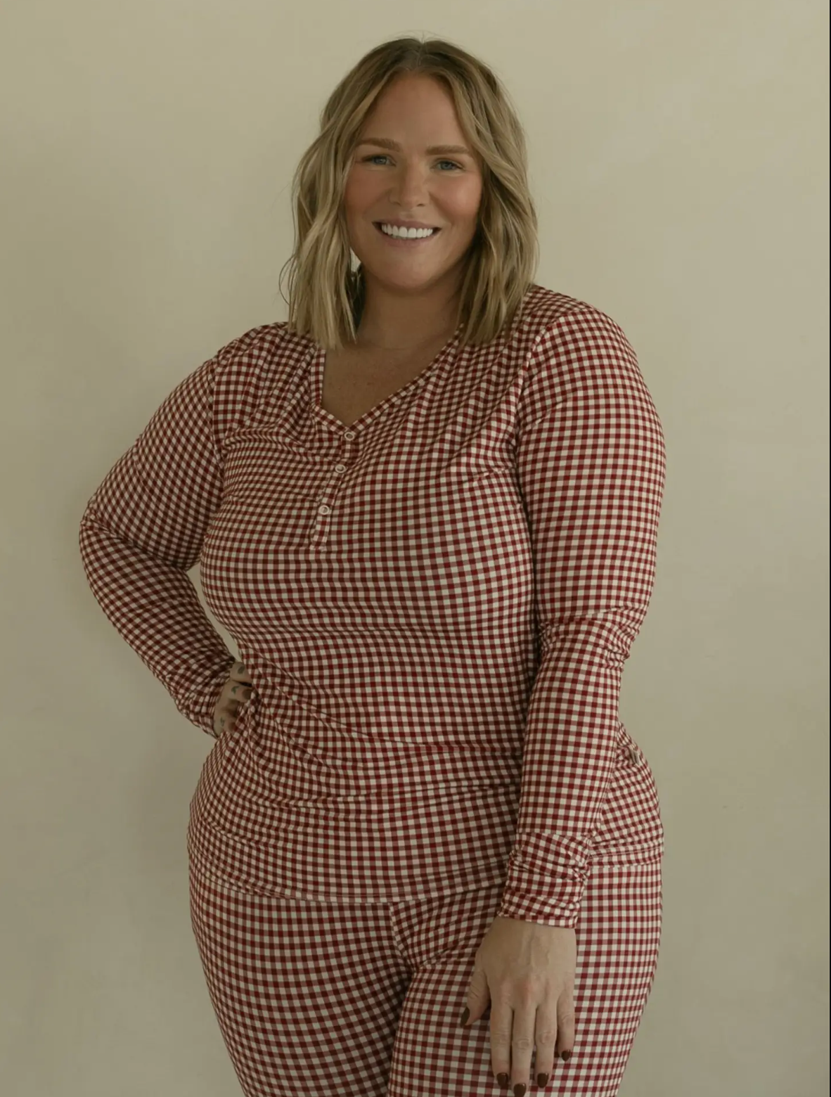 Women&#39;s Bamboo Pajamas | Red Gingham
