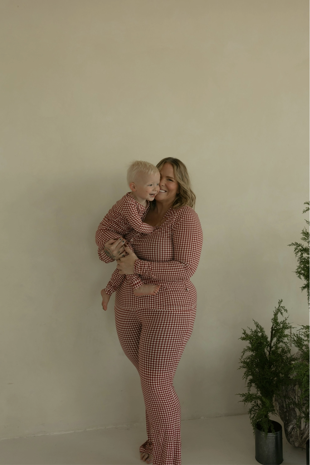 Women&#39;s Bamboo Pajamas | Red Gingham