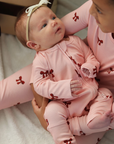 Cranberry Bows - Holiday Kids Bamboo