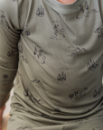 Evergreen Deer Holiday - Bamboo Kids Pajamas