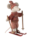Winter mouse with ski set, Big sister - Rose
