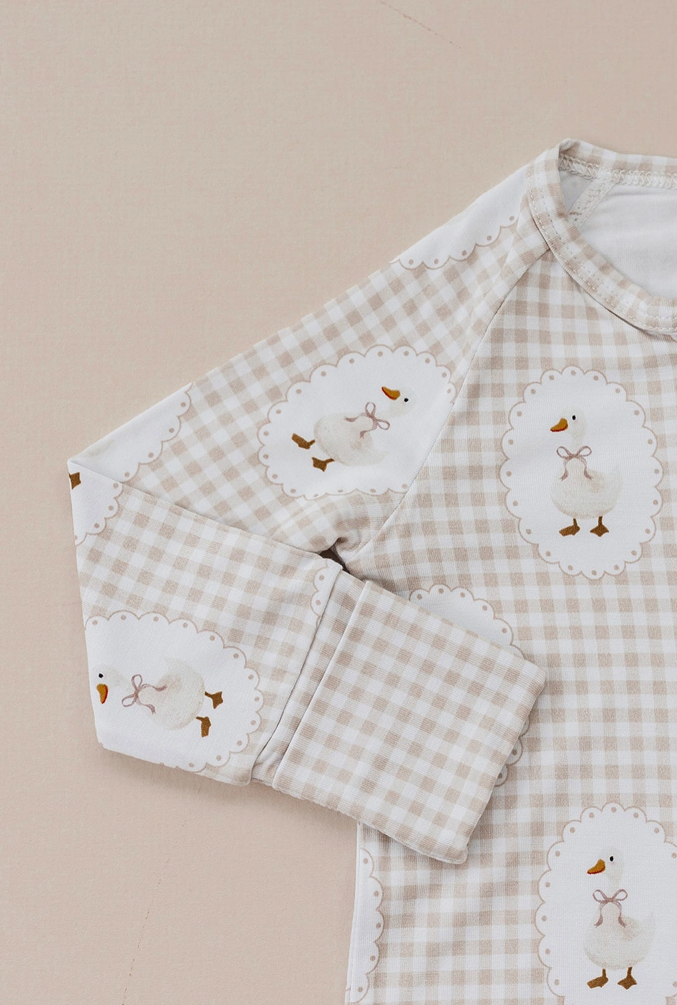 Bamboo Zip Romper | Gingham &amp; Goose