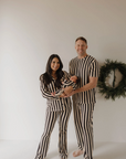 *SALE* Bamboo Zip Romper | Midnight Stripe
