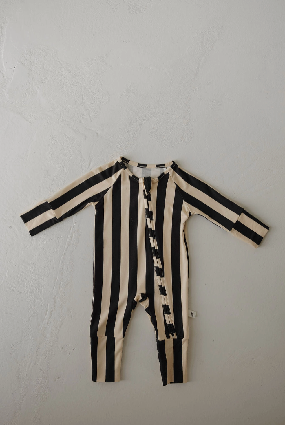 *SALE* Bamboo Zip Romper | Midnight Stripe