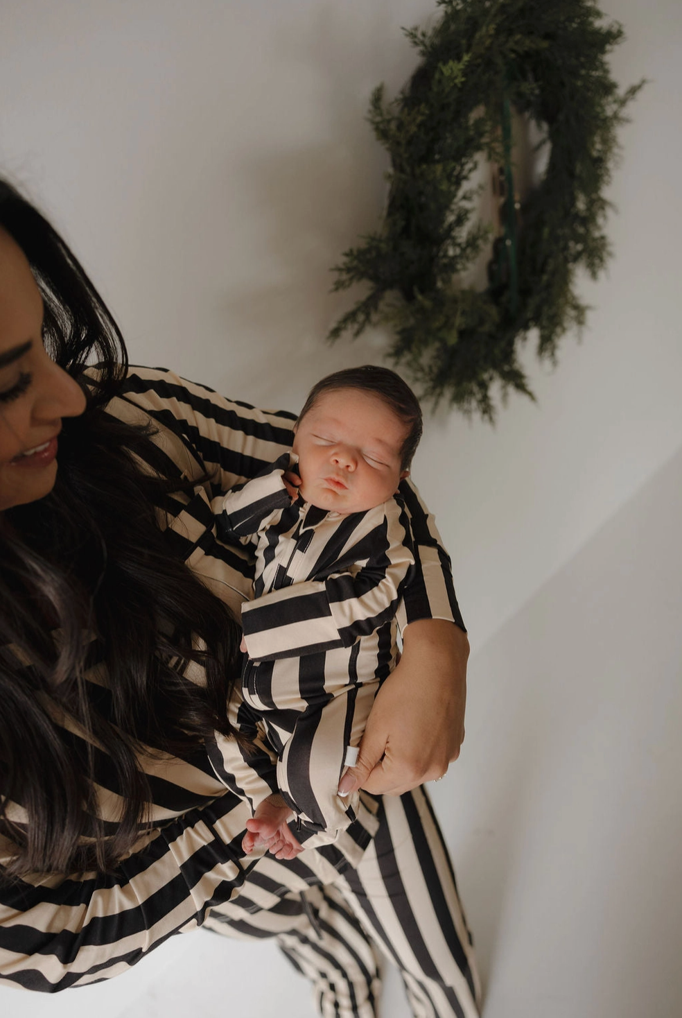 *SALE* Bamboo Zip Romper | Midnight Stripe