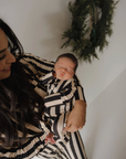 *SALE* Bamboo Zip Romper | Midnight Stripe