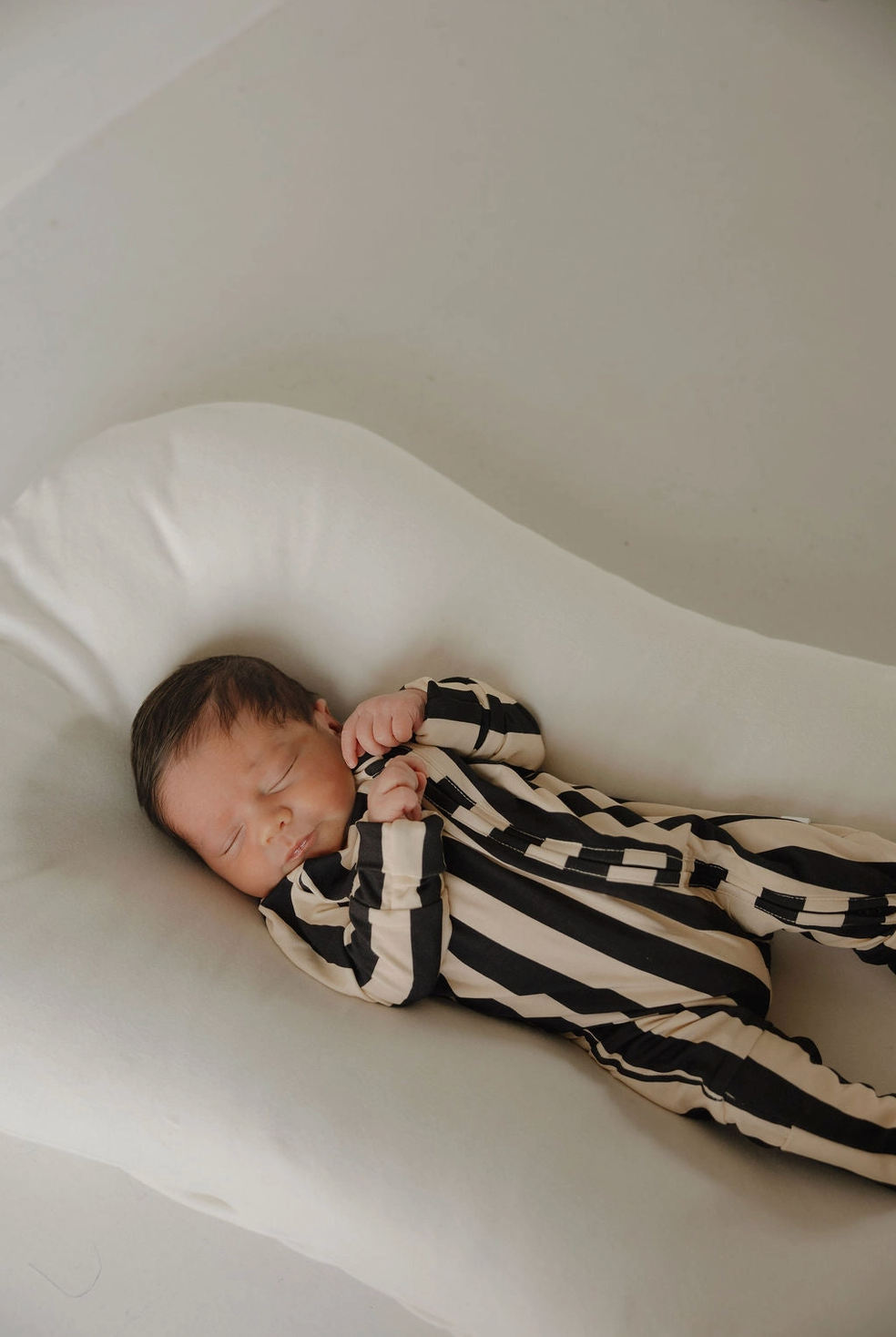 *SALE* Bamboo Zip Romper | Midnight Stripe