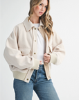 Button-Up Jacket with Patch Pockets