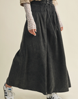 Pintuck Wide Leg Pants
