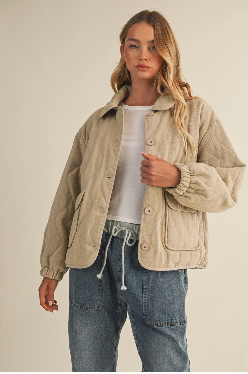 Wave Quilted Jacket